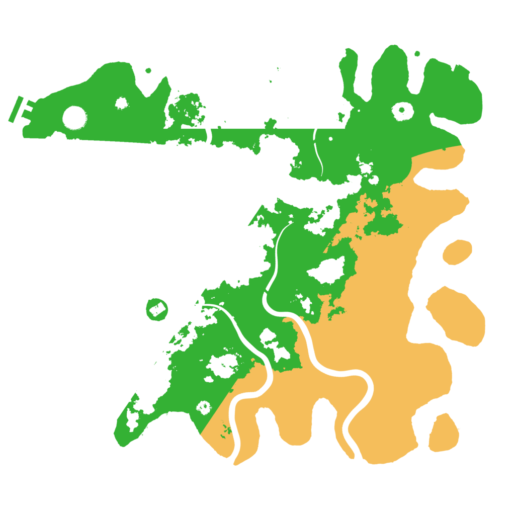 Biome Rust Map: Procedural Map, Size: 3800, Seed: 186156512