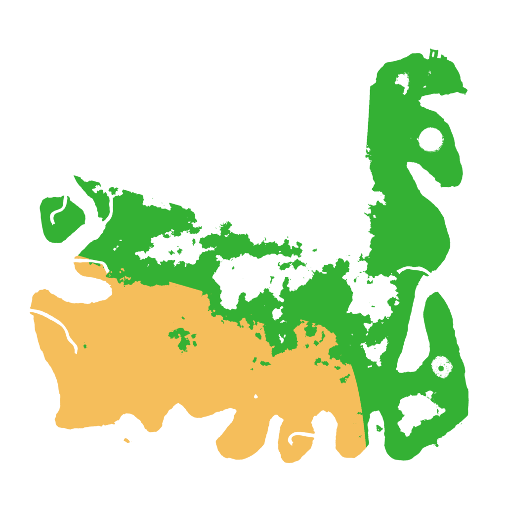 Biome Rust Map: Procedural Map, Size: 3700, Seed: 612216