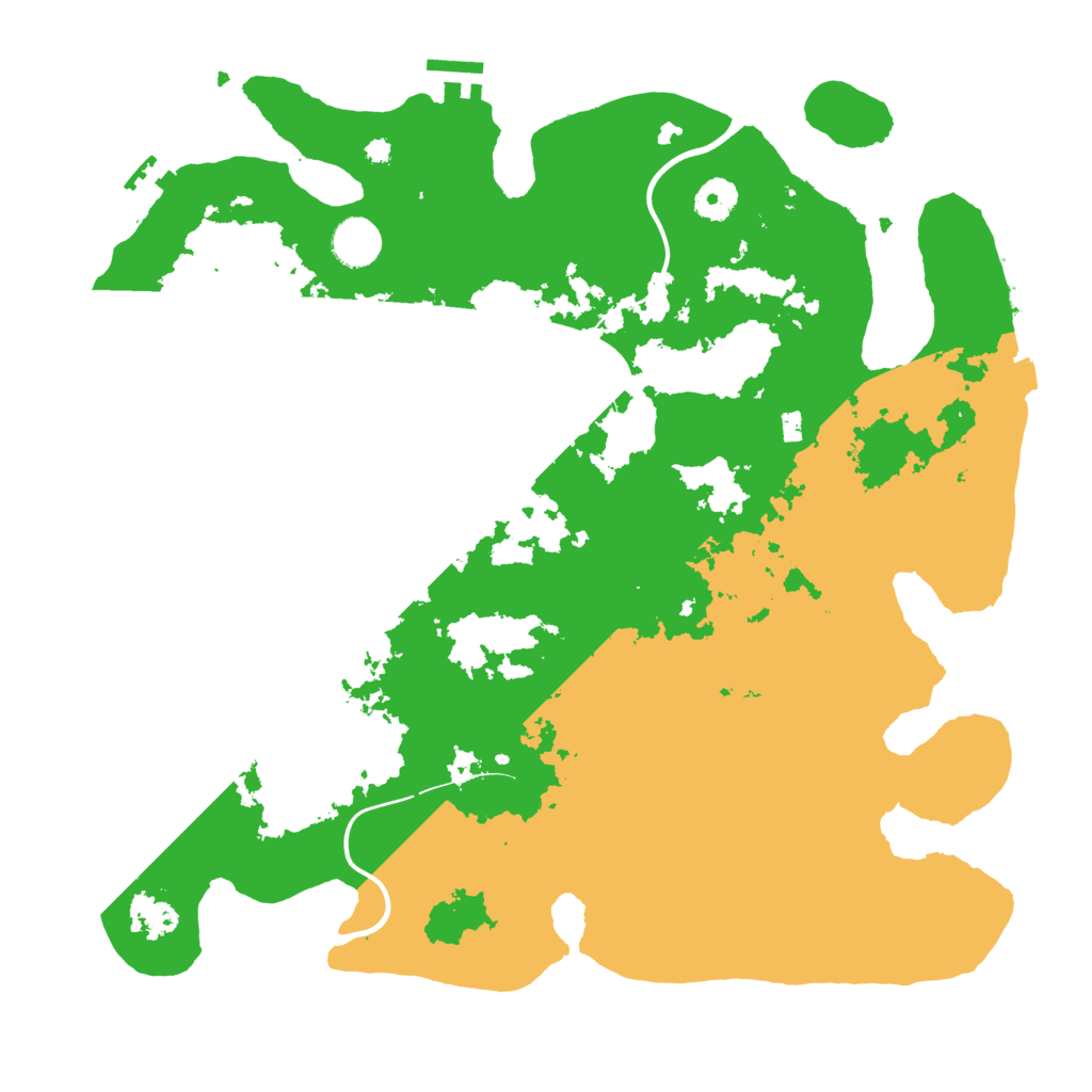Biome Rust Map: Procedural Map, Size: 3900, Seed: 488