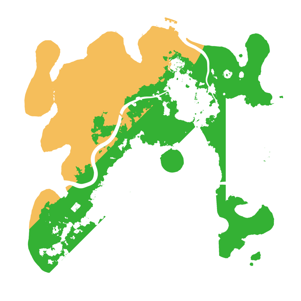 Biome Rust Map: Procedural Map, Size: 3500, Seed: 3749669