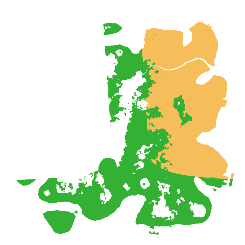 Biome Rust Map: Procedural Map, Size: 3700, Seed: 13632