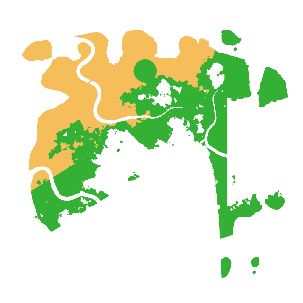 Biome Rust Map: Procedural Map, Size: 3500, Seed: 7019603