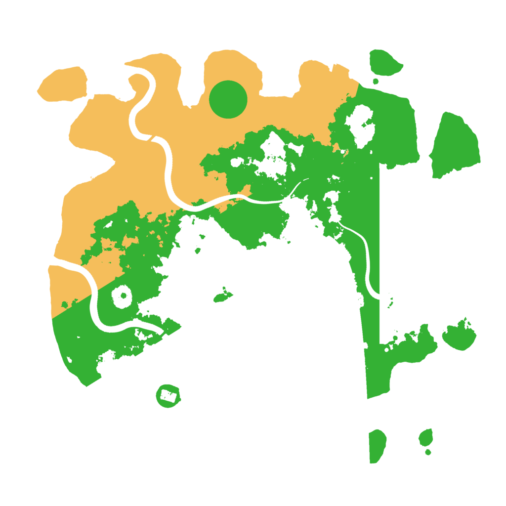 Biome Rust Map: Procedural Map, Size: 3500, Seed: 7019603