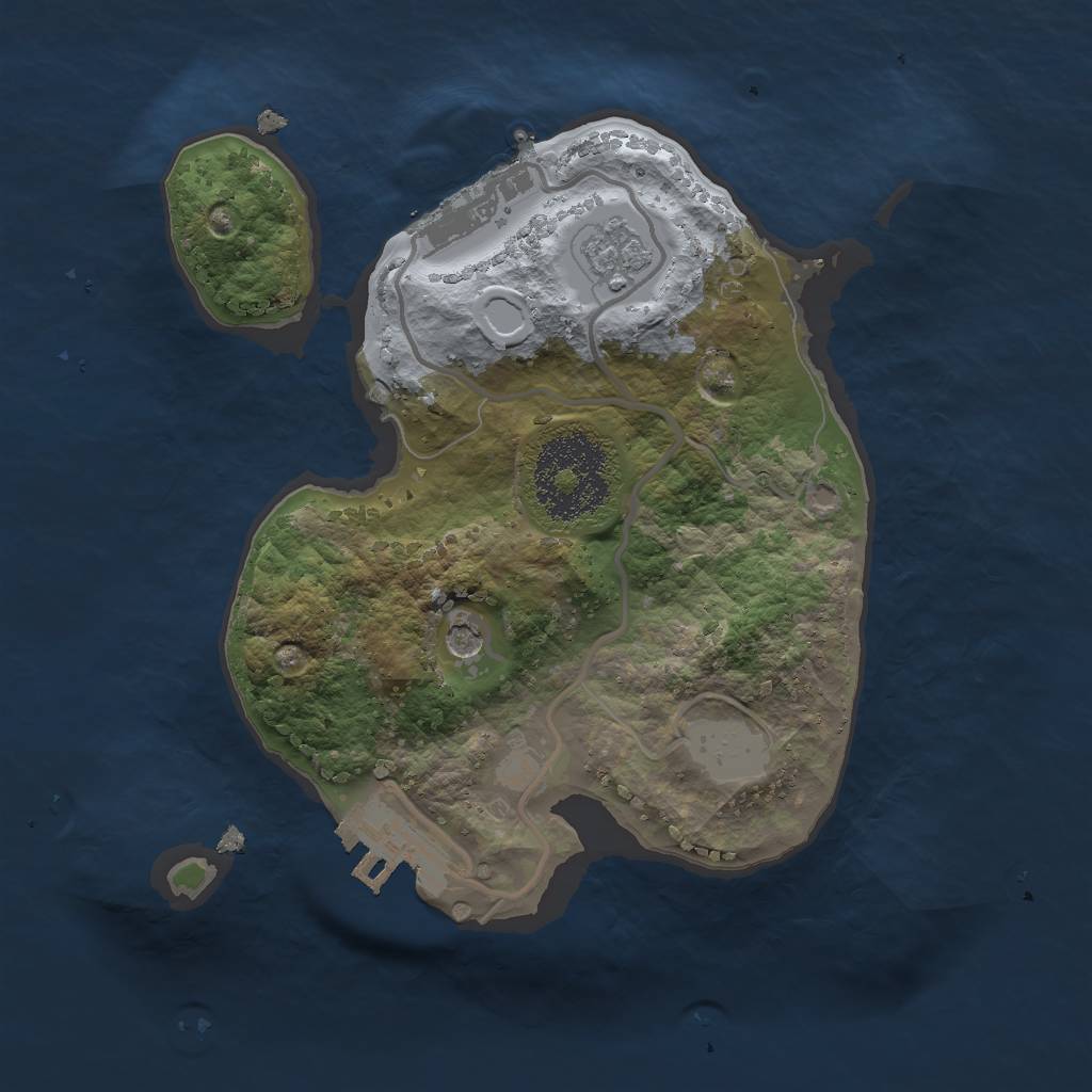 Rust Map: Procedural Map, Size: 1980, Seed: 287747999, 7 Monuments