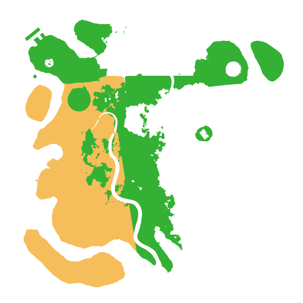 Biome Rust Map: Procedural Map, Size: 3500, Seed: 63279462