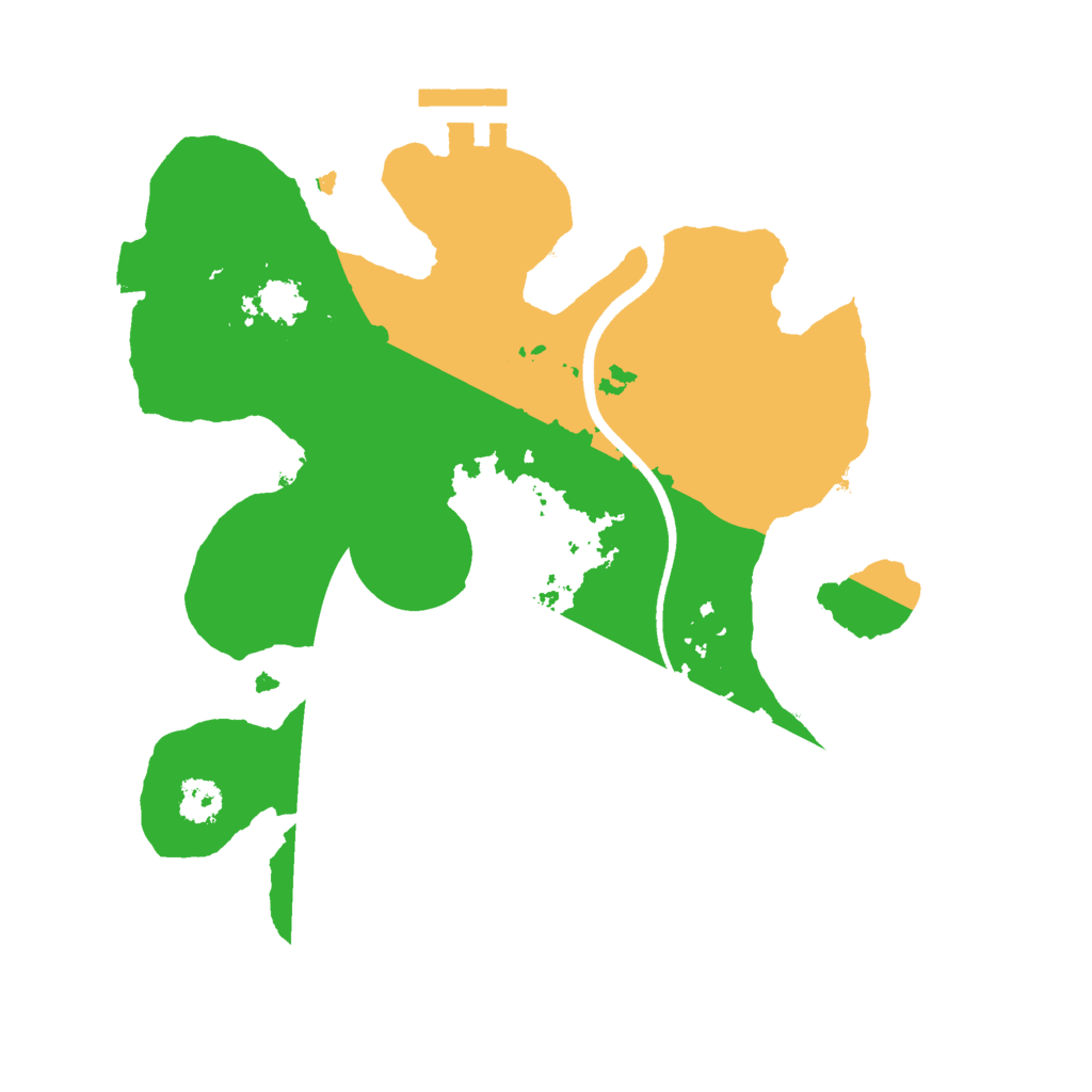 Biome Rust Map: Procedural Map, Size: 2500, Seed: 2099999692
