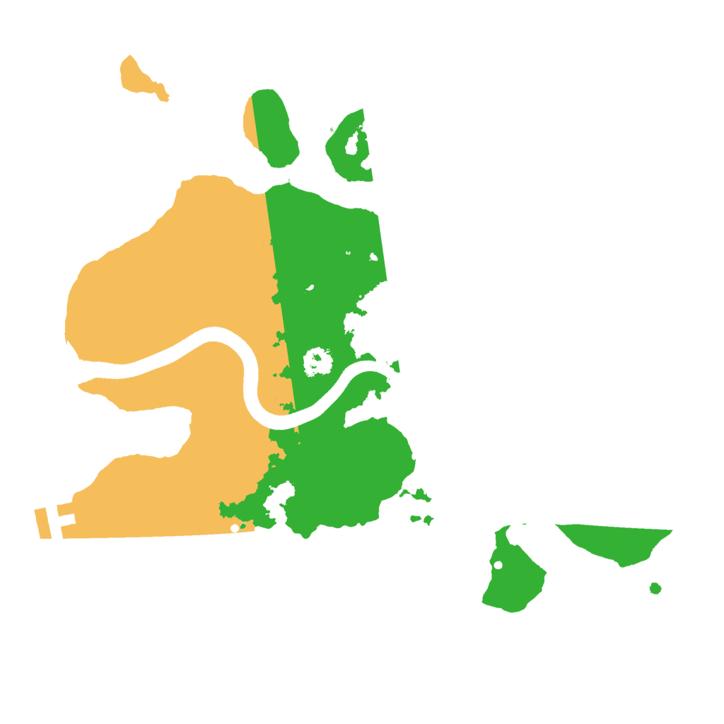 Biome Rust Map: Procedural Map, Size: 2500, Seed: 497263233
