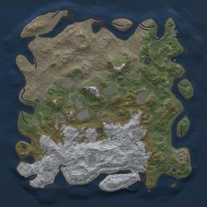 Thumbnail Rust Map: Procedural Map, Size: 4500, Seed: 633974742, 18 Monuments