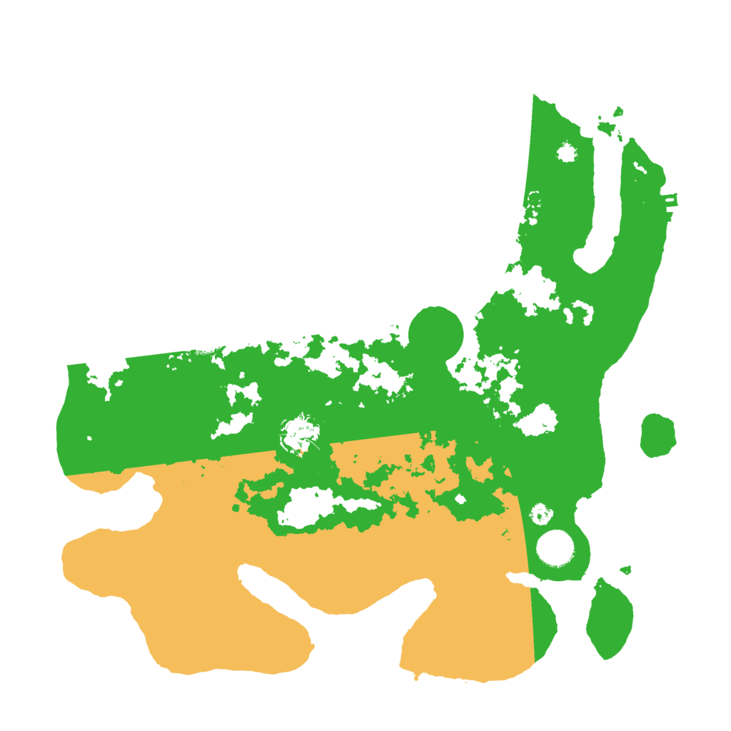 Biome Rust Map: Procedural Map, Size: 3500, Seed: 964958224