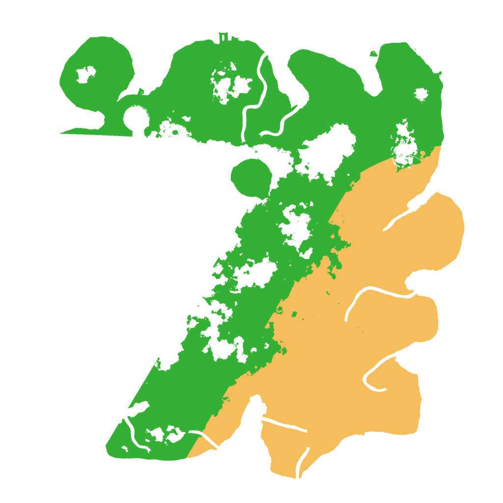 Biome Rust Map: Procedural Map, Size: 3500, Seed: 1356791523