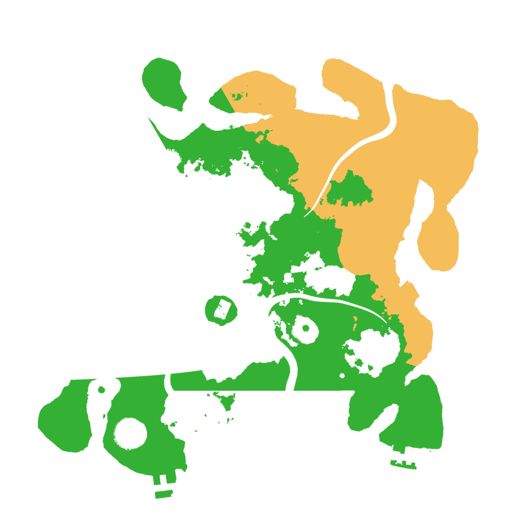 Biome Rust Map: Procedural Map, Size: 3000, Seed: 168367