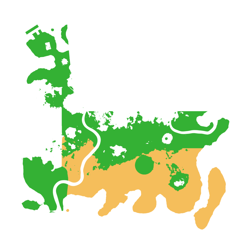 Biome Rust Map: Procedural Map, Size: 3500, Seed: 88253247