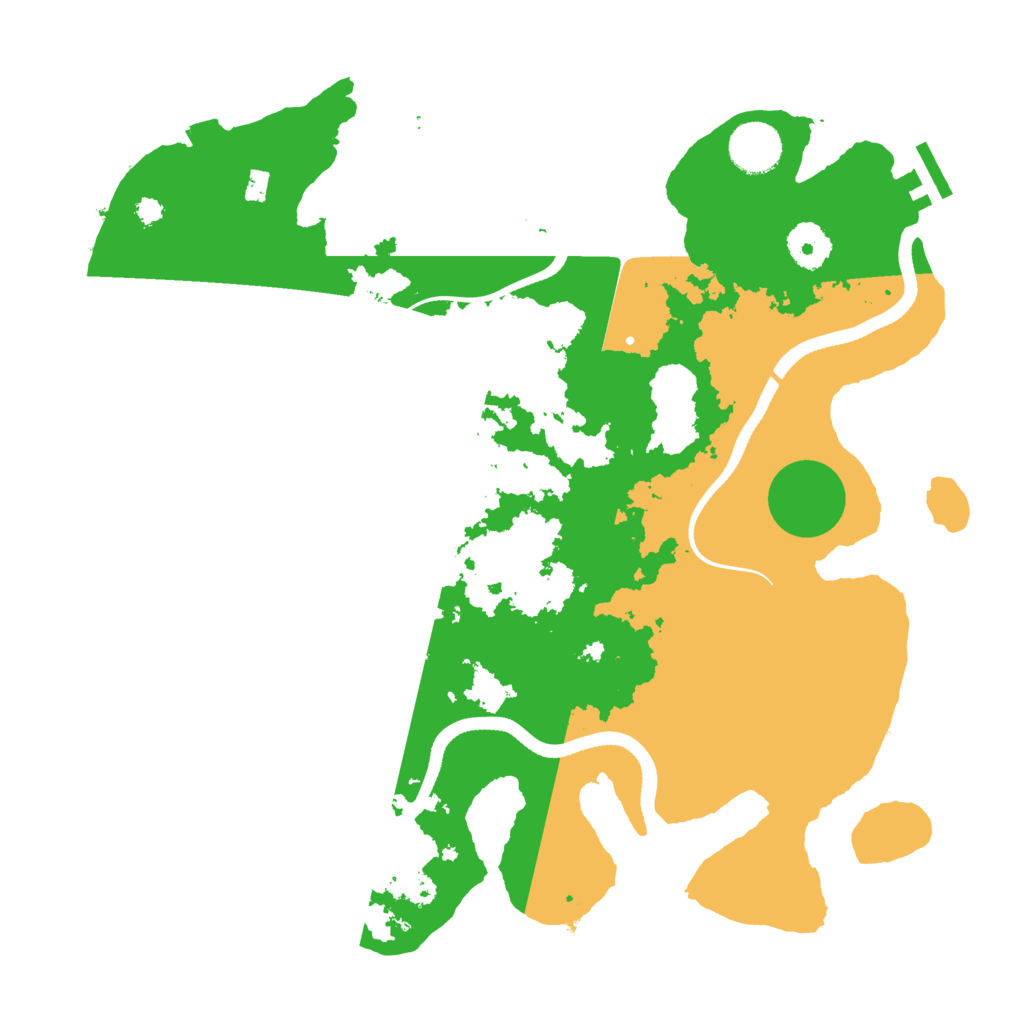 Biome Rust Map: Procedural Map, Size: 3500, Seed: 38892849