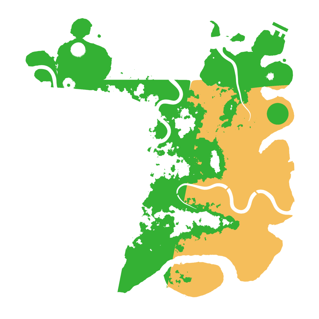 Biome Rust Map: Procedural Map, Size: 3900, Seed: 148615