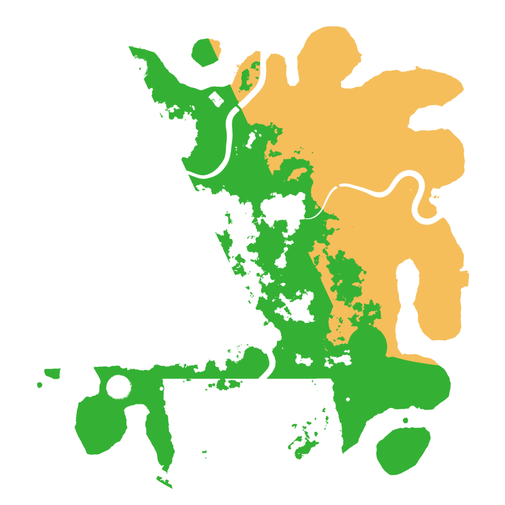 Biome Rust Map: Procedural Map, Size: 3700, Seed: 584840