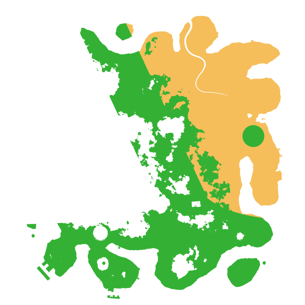 Biome Rust Map: Procedural Map, Size: 3700, Seed: 584840