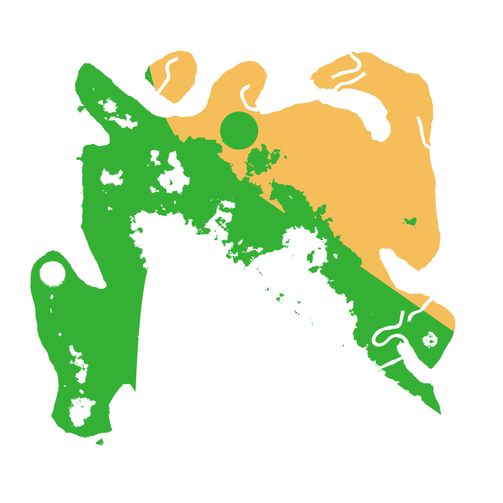 Biome Rust Map: Procedural Map, Size: 3500, Seed: 259584