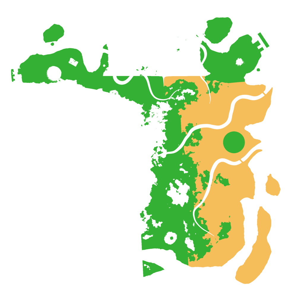 Biome Rust Map: Procedural Map, Size: 3700, Seed: 893102
