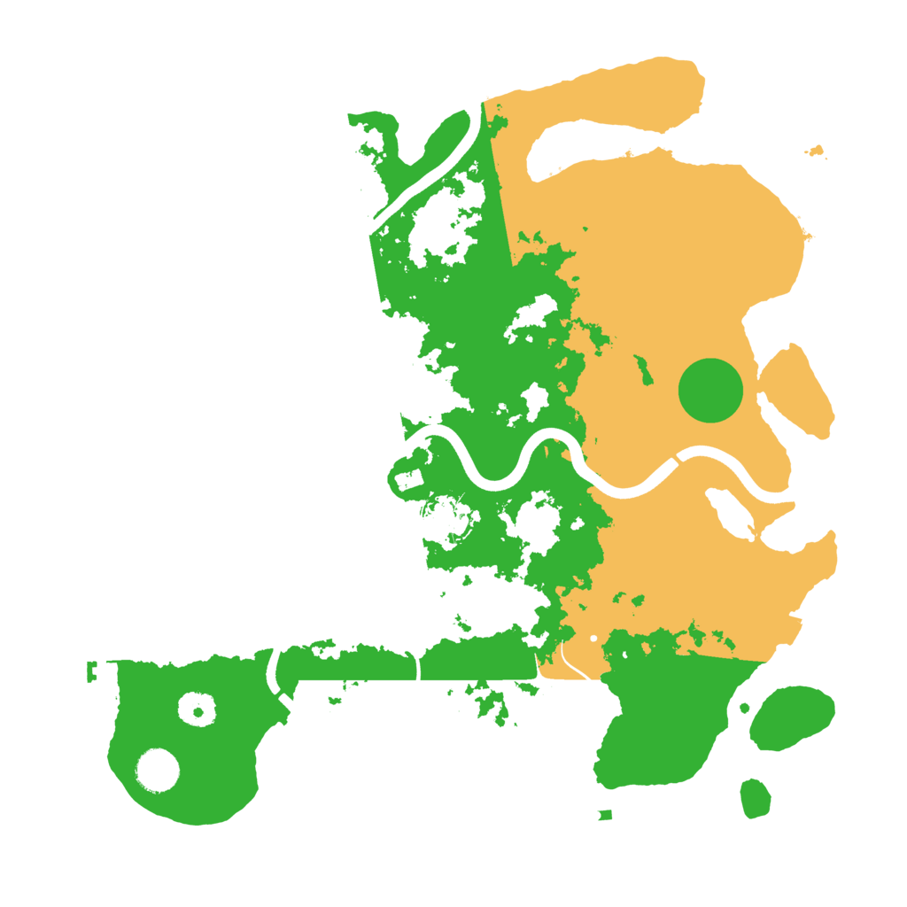 Biome Rust Map: Procedural Map, Size: 3700, Seed: 728766