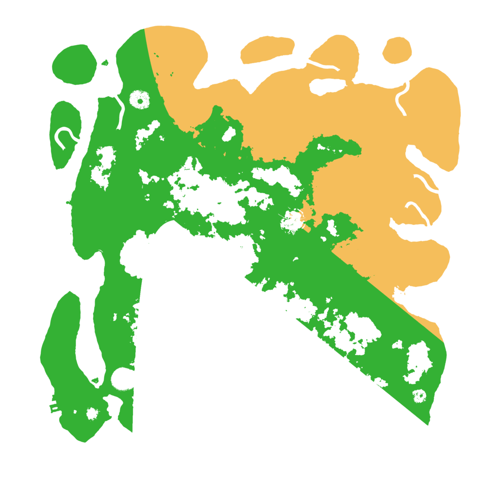 Biome Rust Map: Procedural Map, Size: 3800, Seed: 45332