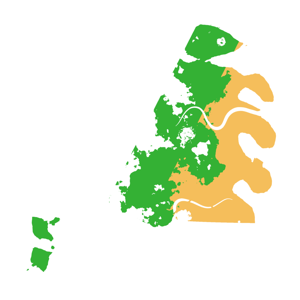 Biome Rust Map: Procedural Map, Size: 3500, Seed: 22742345