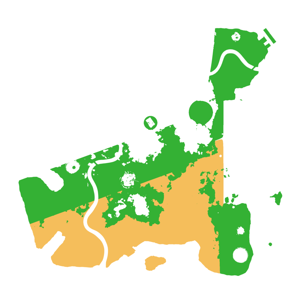 Biome Rust Map: Procedural Map, Size: 3500, Seed: 4532158