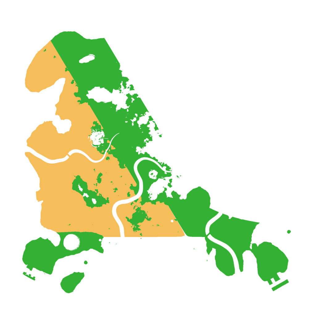 Biome Rust Map: Procedural Map, Size: 3500, Seed: 98585224