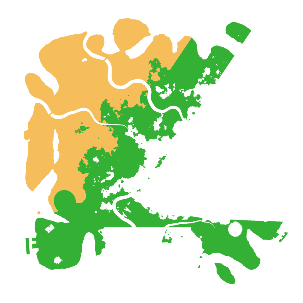 Biome Rust Map: Procedural Map, Size: 3800, Seed: 531502
