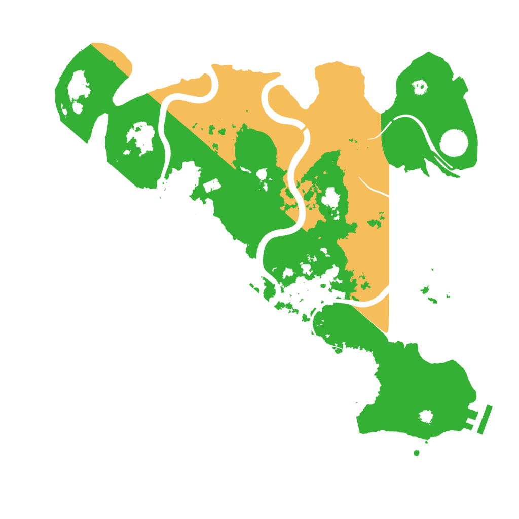 Biome Rust Map: Procedural Map, Size: 3500, Seed: 55303426