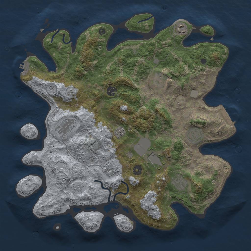 Procedural Map :: Rust Map :: Just-Wiped