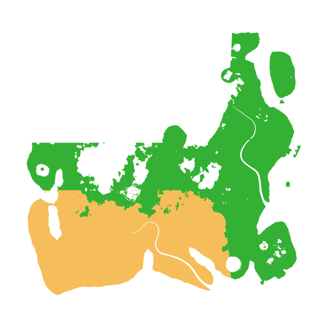 Biome Rust Map: Procedural Map, Size: 3700, Seed: 1282603859