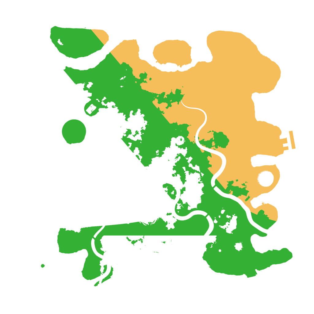 Biome Rust Map: Procedural Map, Size: 3500, Seed: 49363076