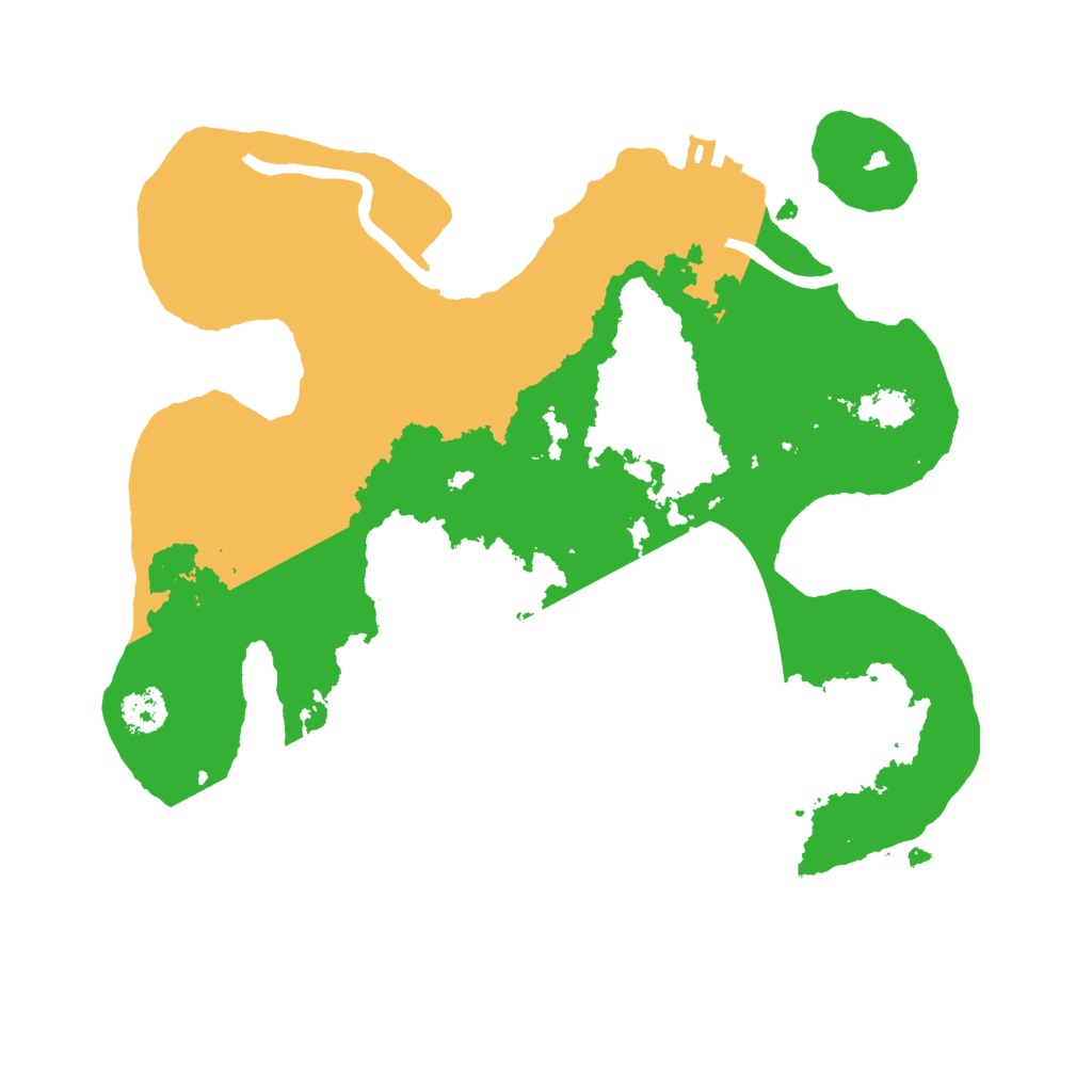 Biome Rust Map: Procedural Map, Size: 2500, Seed: 381878973
