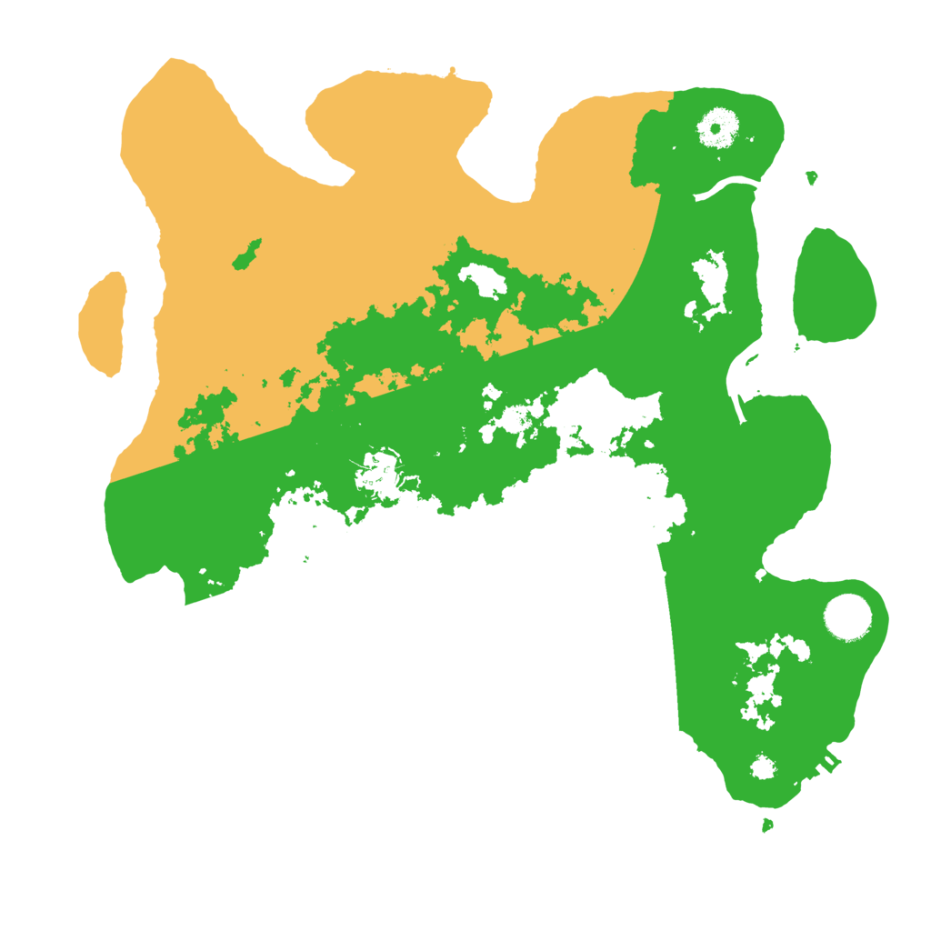 Biome Rust Map: Procedural Map, Size: 3500, Seed: 1022061548