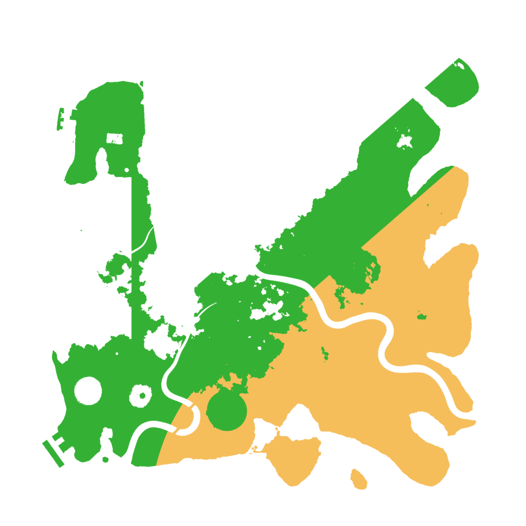 Biome Rust Map: Procedural Map, Size: 3500, Seed: 65451