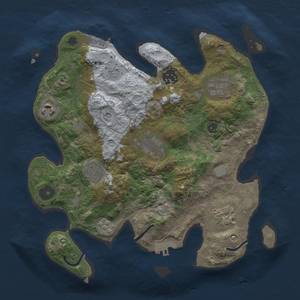 Thumbnail Rust Map: Procedural Map, Size: 3000, Seed: 11289148, 14 Monuments