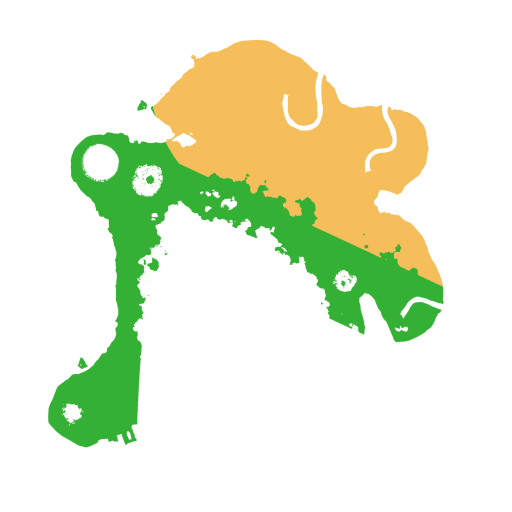 Biome Rust Map: Procedural Map, Size: 2500, Seed: 981539329