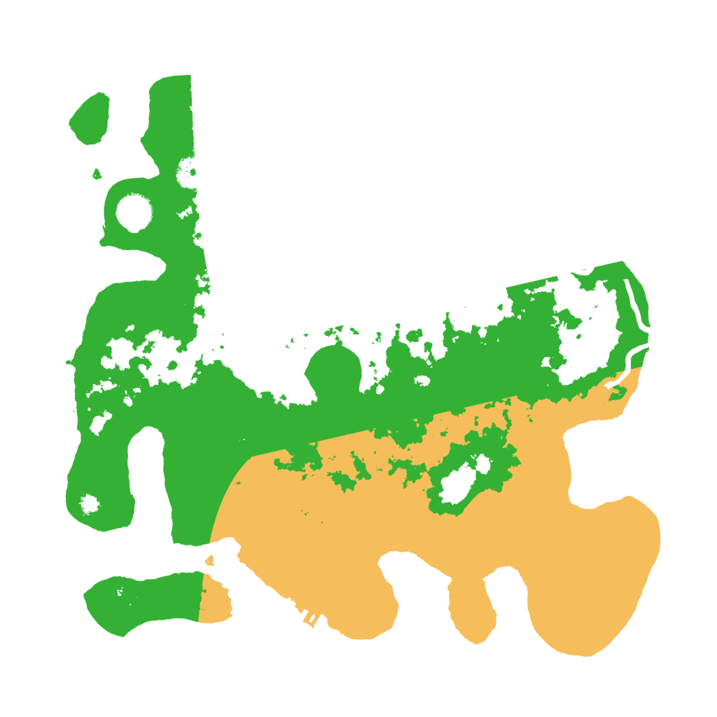 Biome Rust Map: Procedural Map, Size: 3500, Seed: 202877105