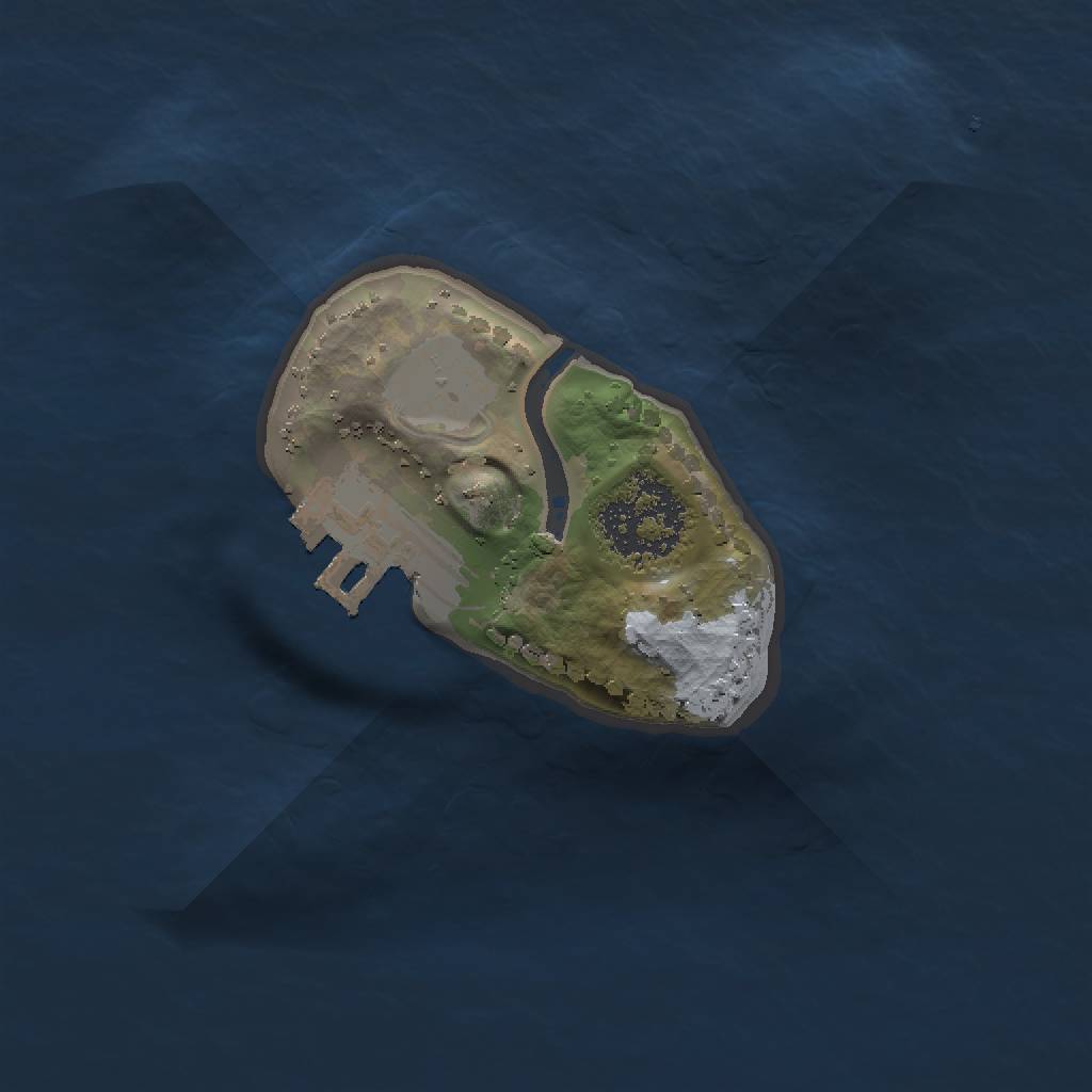 Rust Map: Procedural Map, Size: 1300, Seed: 9589569, 4 Monuments