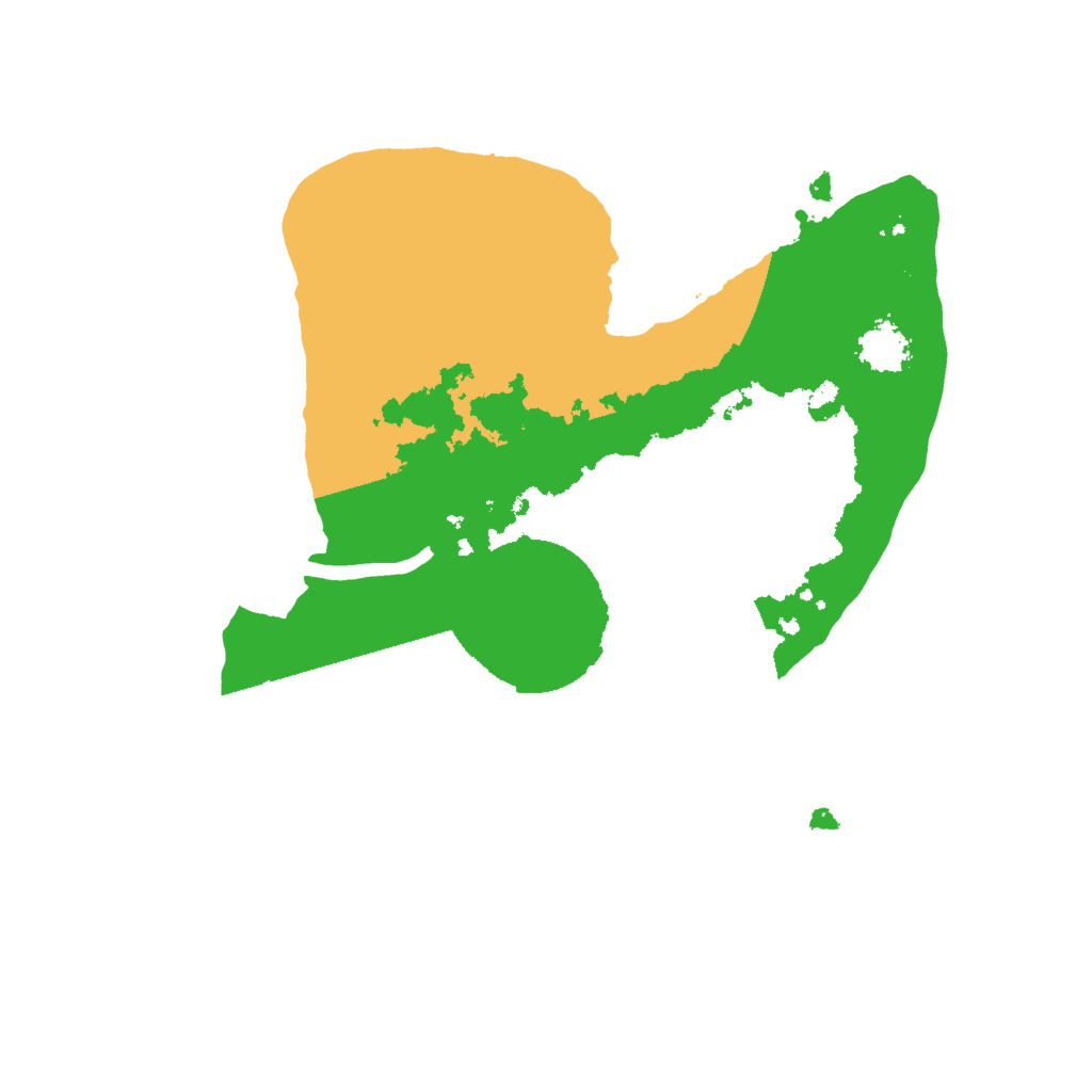Biome Rust Map: Procedural Map, Size: 2000, Seed: 3734772