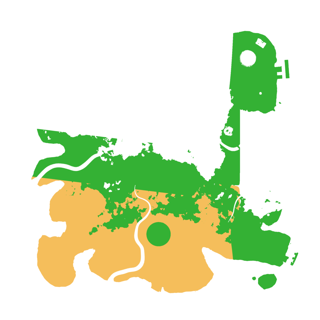 Biome Rust Map: Procedural Map, Size: 3500, Seed: 1343096477