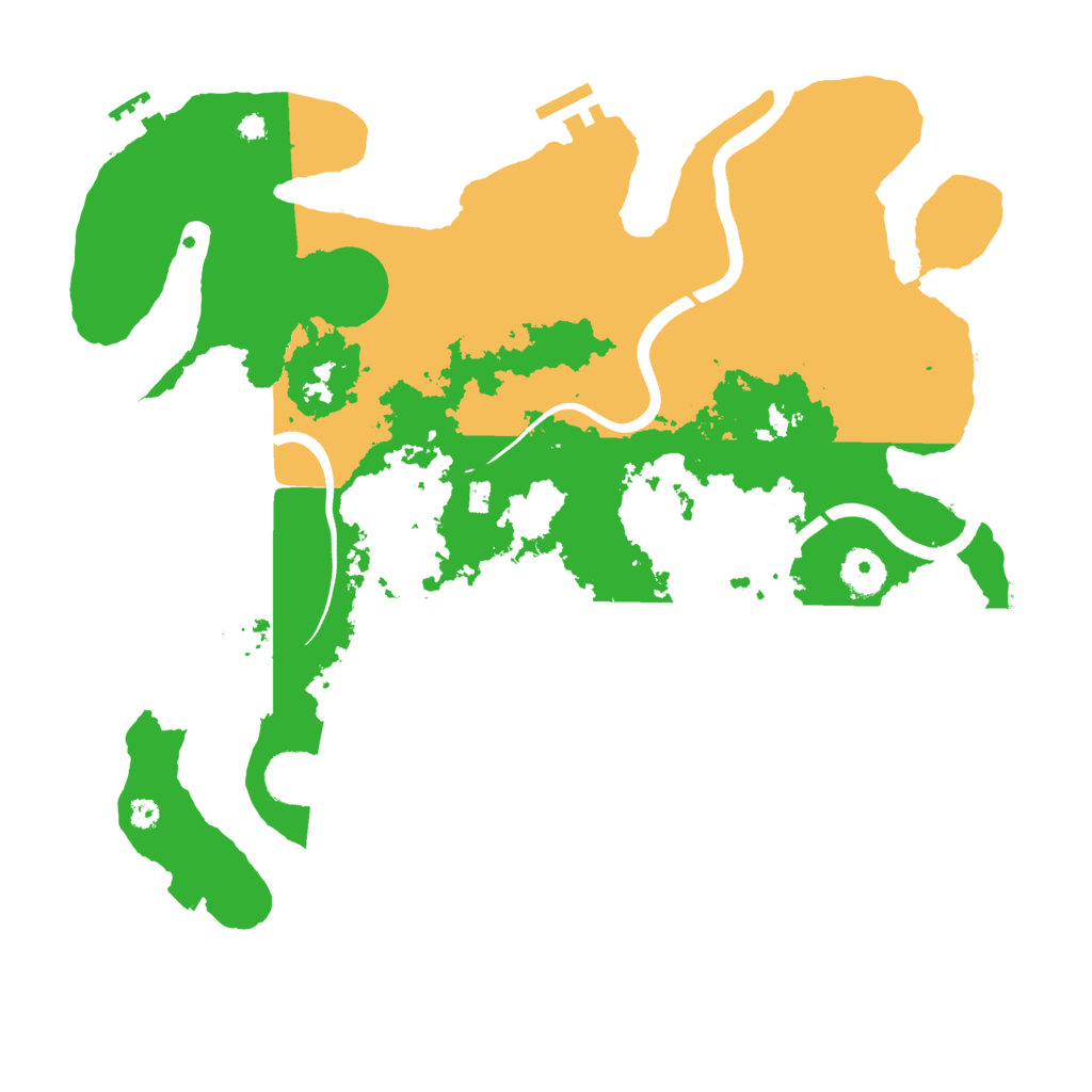 Biome Rust Map: Procedural Map, Size: 3700, Seed: 21514460