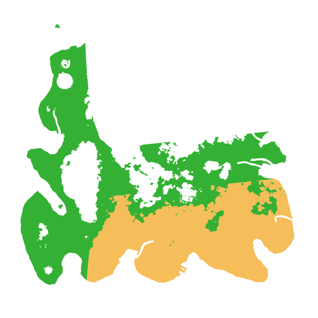 Biome Rust Map: Procedural Map, Size: 3500, Seed: 1031470297