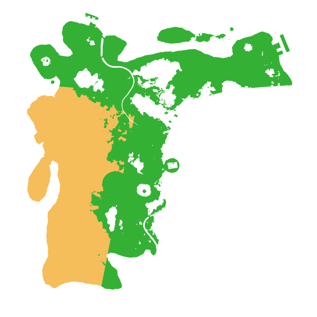 Biome Rust Map: Procedural Map, Size: 3500, Seed: 1150996954
