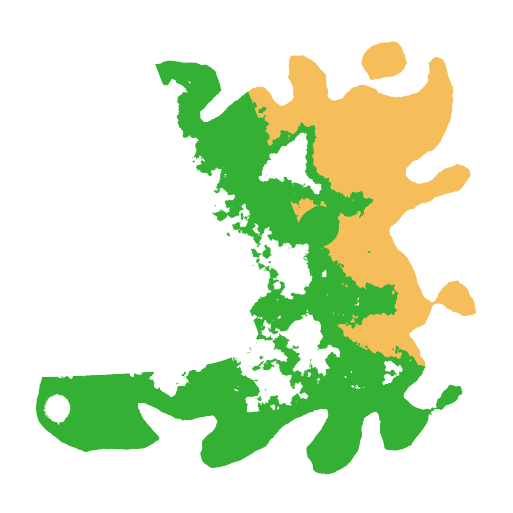 Biome Rust Map: Barren, Size: 3550, Seed: 952609