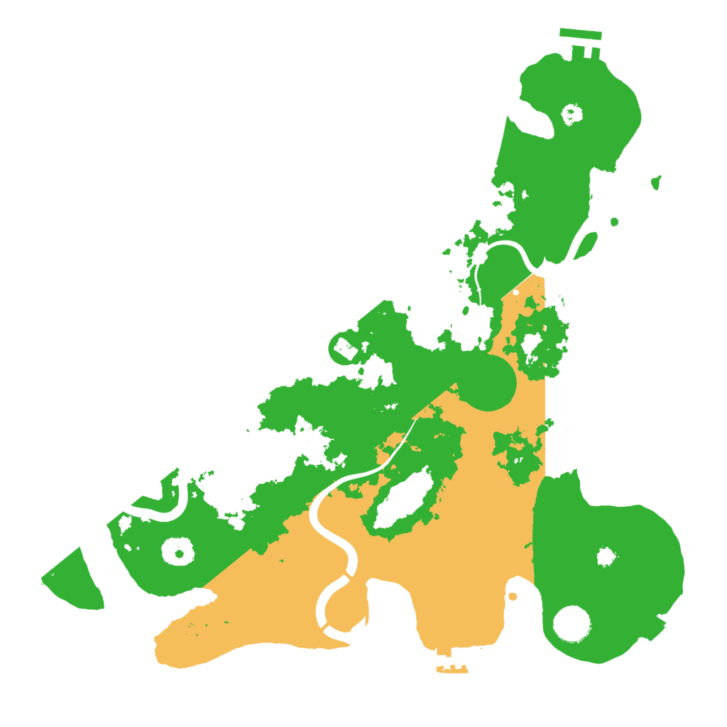 Biome Rust Map: Procedural Map, Size: 3500, Seed: 2021032034