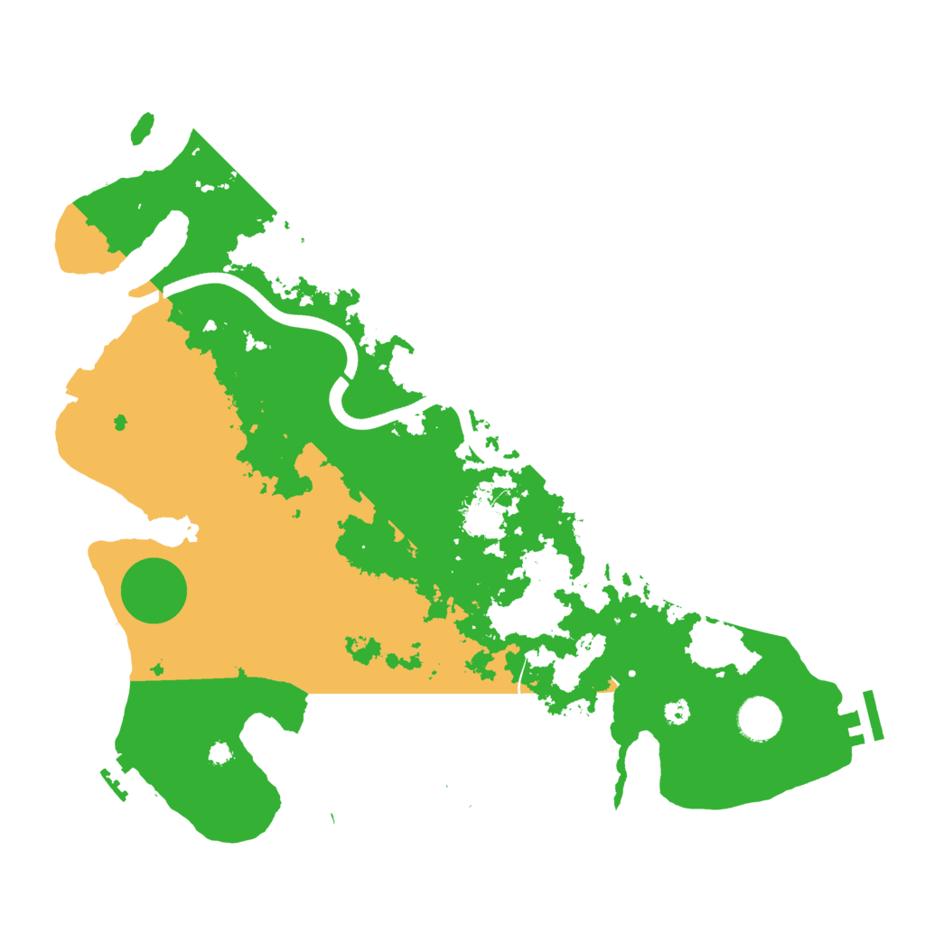 Biome Rust Map: Procedural Map, Size: 3700, Seed: 1586067071
