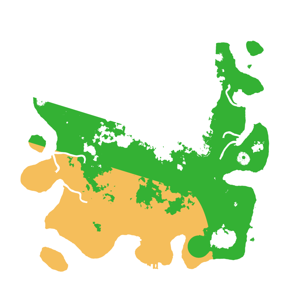 Biome Rust Map: Procedural Map, Size: 3500, Seed: 555211997