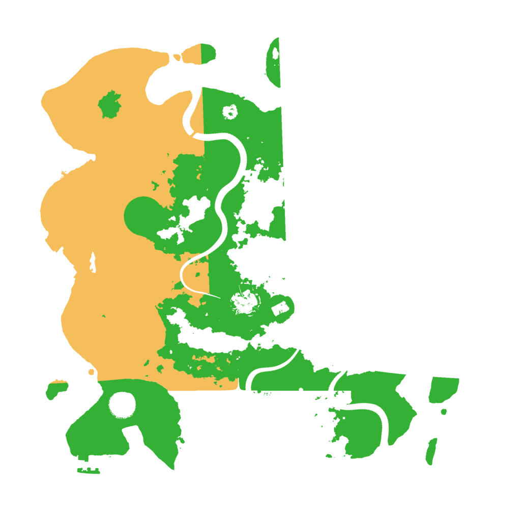 Biome Rust Map: Procedural Map, Size: 3500, Seed: 95769