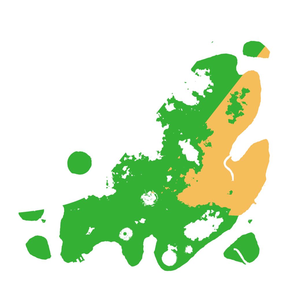 Biome Rust Map: Procedural Map, Size: 3500, Seed: 234561
